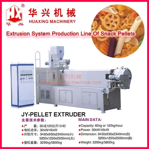 Extrusion Systems Prodctuion Line of Snack Pellets